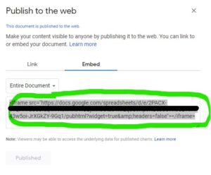 Publish to the Web